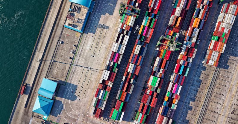 Supply Chain - Aerial View Photography of Container Van Lot